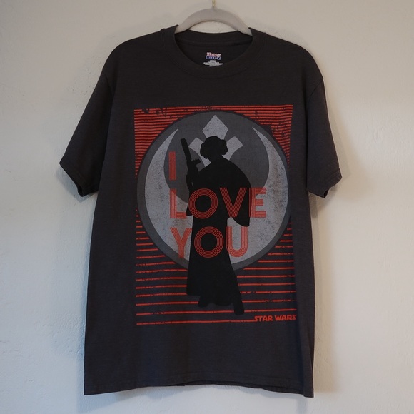 Star Wars: Princess Leia “I Love You” T-Shirt - Size Medium - Picture 1 of 3